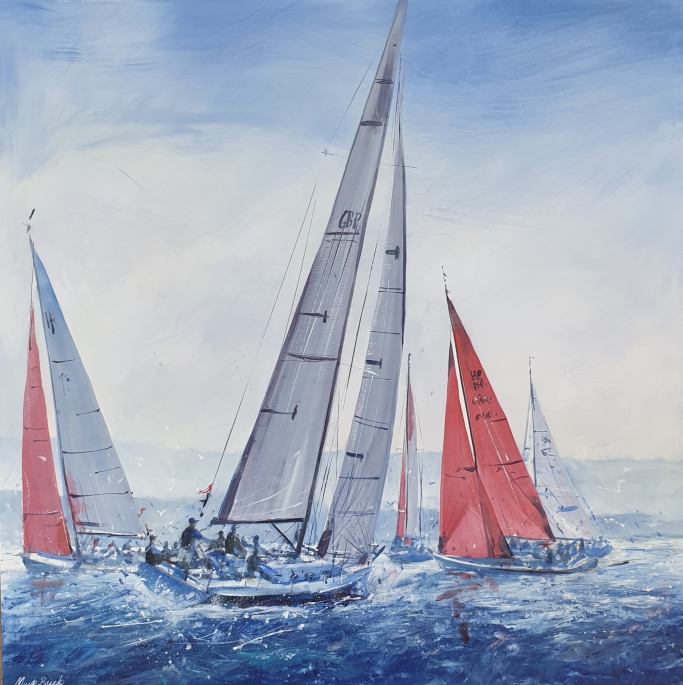 Racing Yachts in the Solent